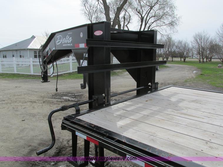 image for item I4010 2012 Delta gooseneck equipment trailer