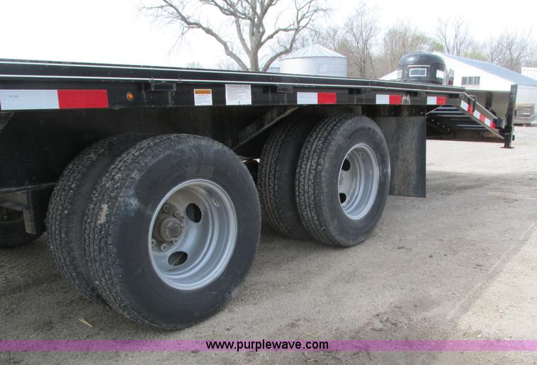 image for item I4010 2012 Delta gooseneck equipment trailer