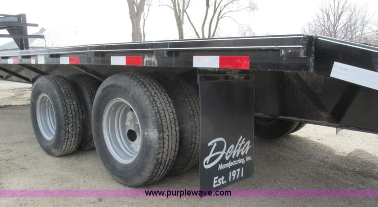 image for item I4010 2012 Delta gooseneck equipment trailer