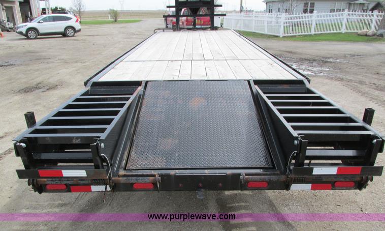 image for item I4010 2012 Delta gooseneck equipment trailer