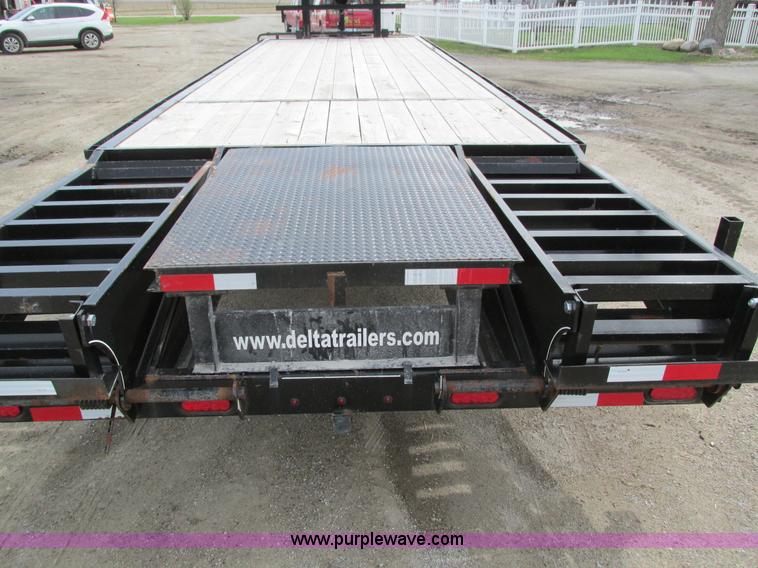 image for item I4010 2012 Delta gooseneck equipment trailer