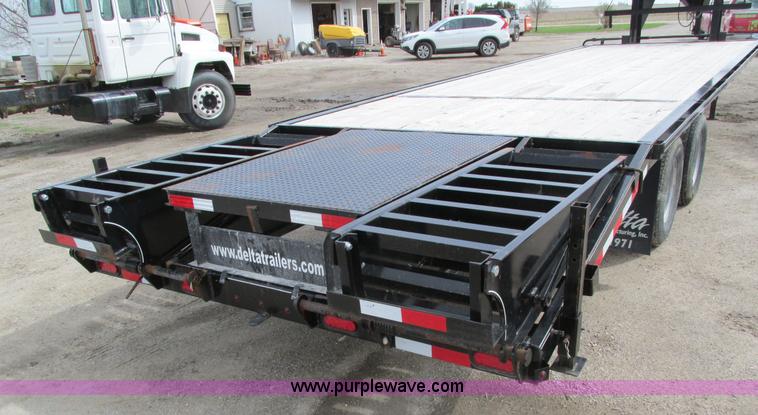 image for item I4010 2012 Delta gooseneck equipment trailer