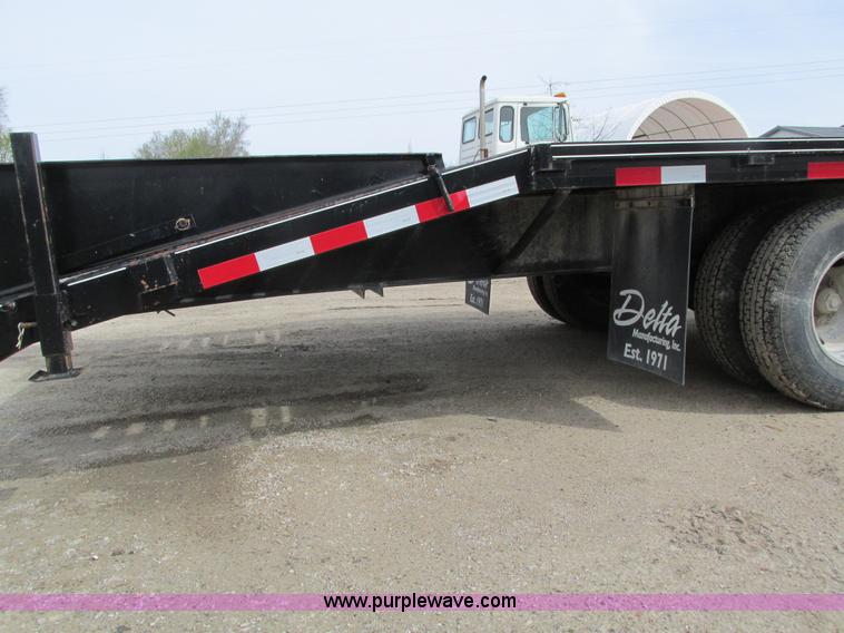 image for item I4010 2012 Delta gooseneck equipment trailer