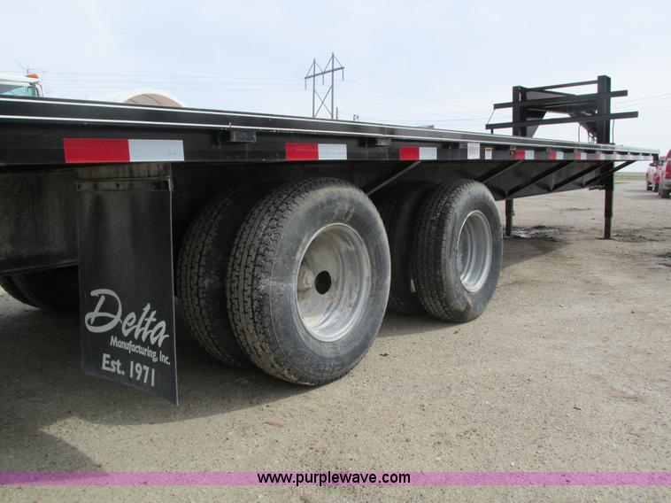 image for item I4010 2012 Delta gooseneck equipment trailer
