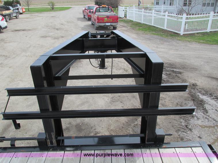 image for item I4010 2012 Delta gooseneck equipment trailer