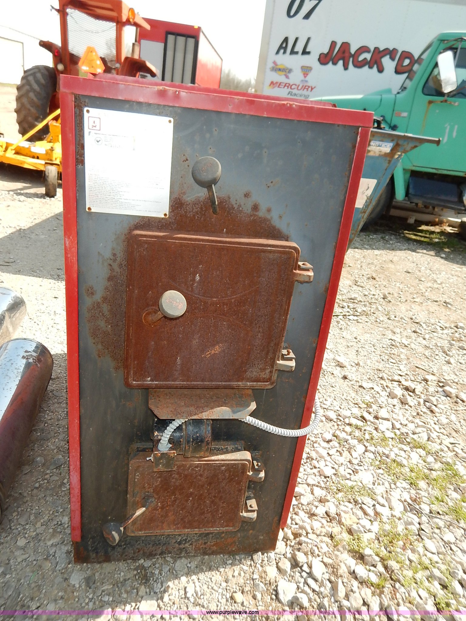 Firepower 2230 wood burning central heat furnace in Osawatomie, KS | Item  BJ9676 sold | Purple Wave