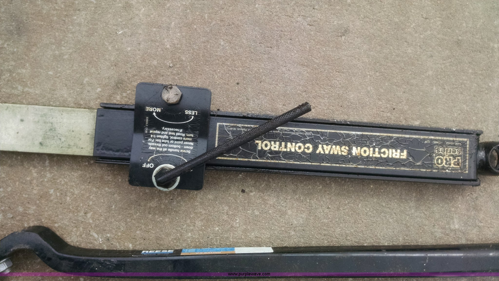 Trailer equalizer sway bar hitch in Kearney, MO Item F8489 sold