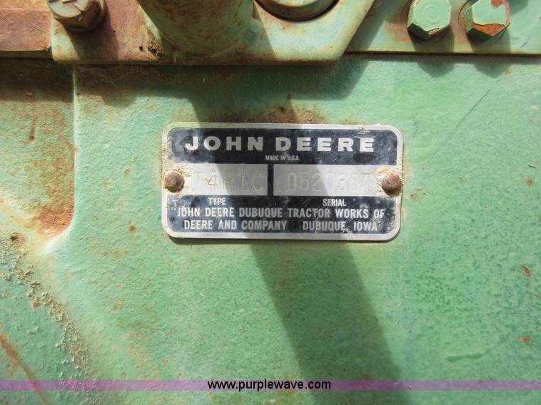 image for item AC9284 John Deere 1020 tractor