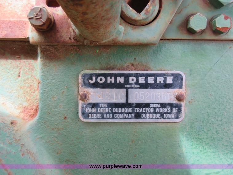 image for item AC9284 John Deere 1020 tractor