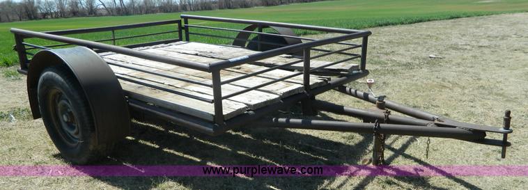 image for item BH9665 Shop built tilt deck trailer