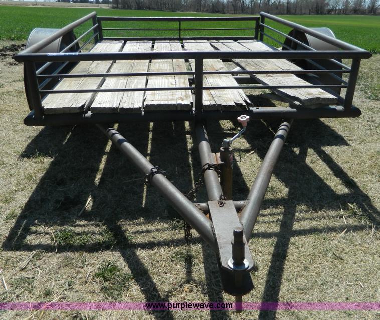 image for item BH9665 Shop built tilt deck trailer