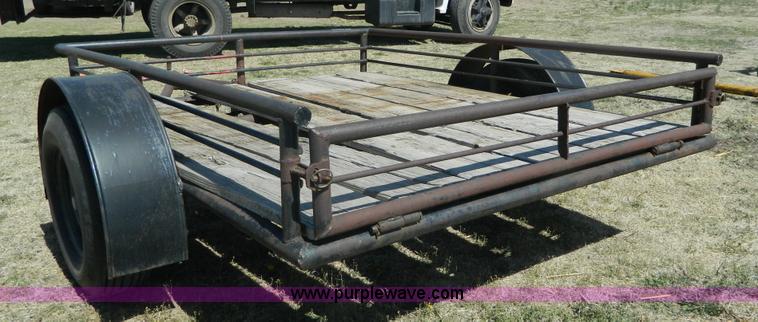 image for item BH9665 Shop built tilt deck trailer