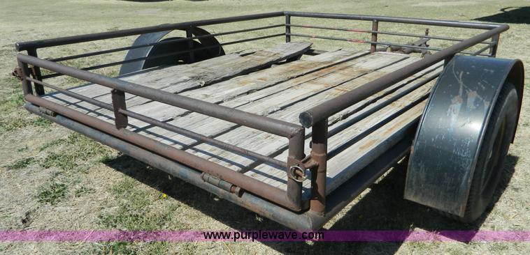 image for item BH9665 Shop built tilt deck trailer