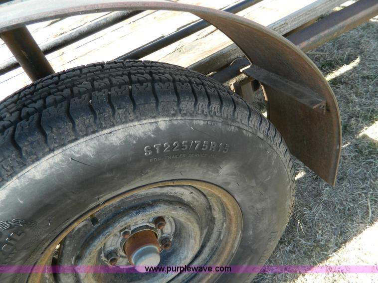 image for item BH9665 Shop built tilt deck trailer