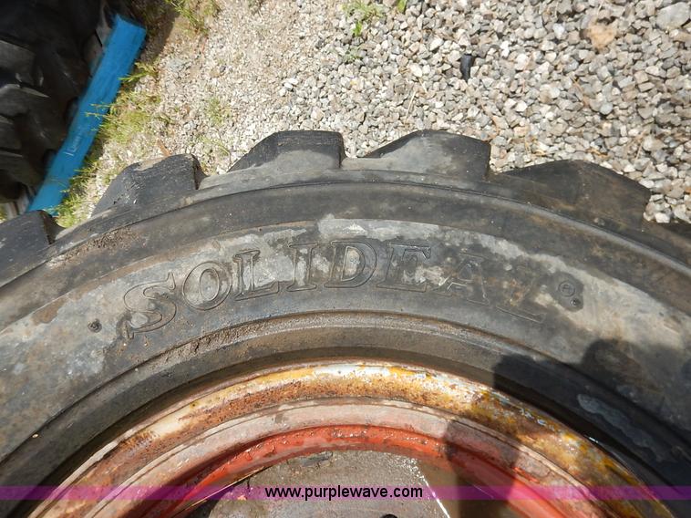 image for item BJ9594 (2) Solideal 14.00-24T6 tires and wheels