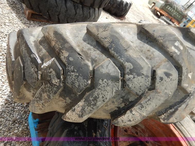 image for item BJ9594 (2) Solideal 14.00-24T6 tires and wheels