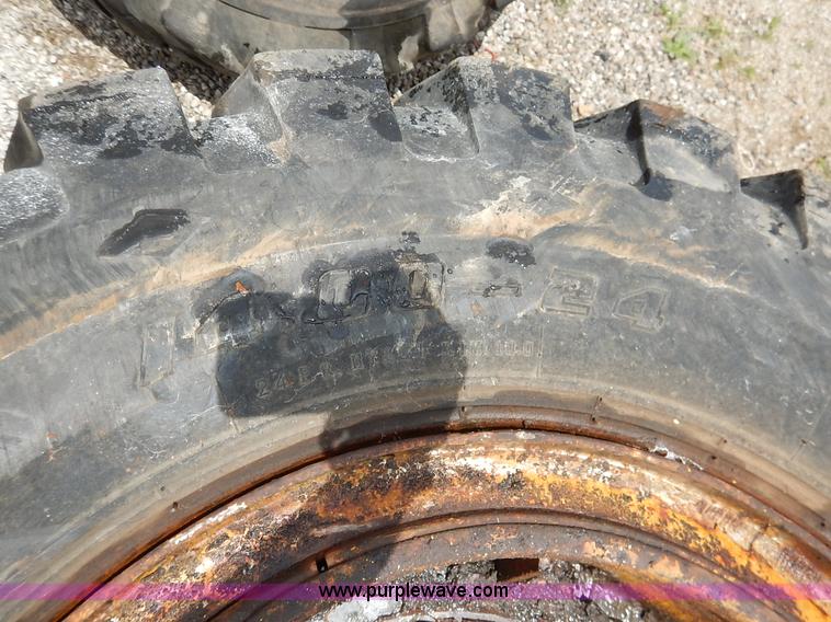 image for item BJ9595 (2) 14.00-24 tires and wheels