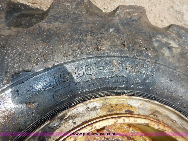 image for item BJ9596 (3) Firestone 16.00-24 tires and wheels