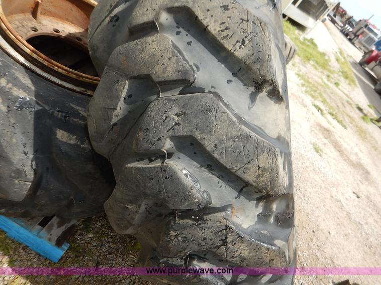 image for item BJ9596 (3) Firestone 16.00-24 tires and wheels