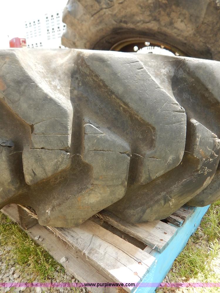 image for item BJ9596 (3) Firestone 16.00-24 tires and wheels