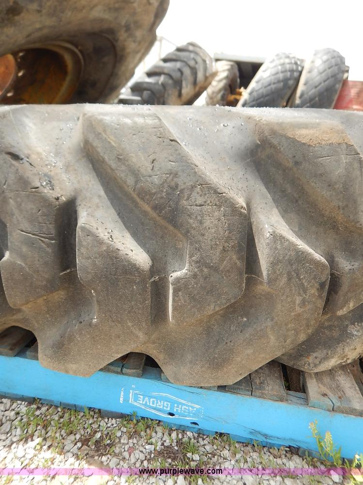 image for item BJ9596 (3) Firestone 16.00-24 tires and wheels