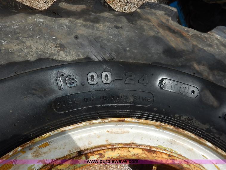 image for item BJ9596 (3) Firestone 16.00-24 tires and wheels