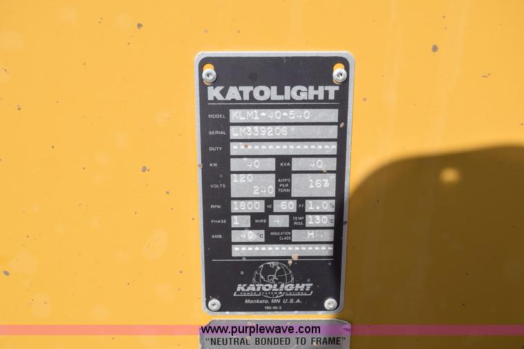 image for item BQ9728 Katolight PTO driven generator