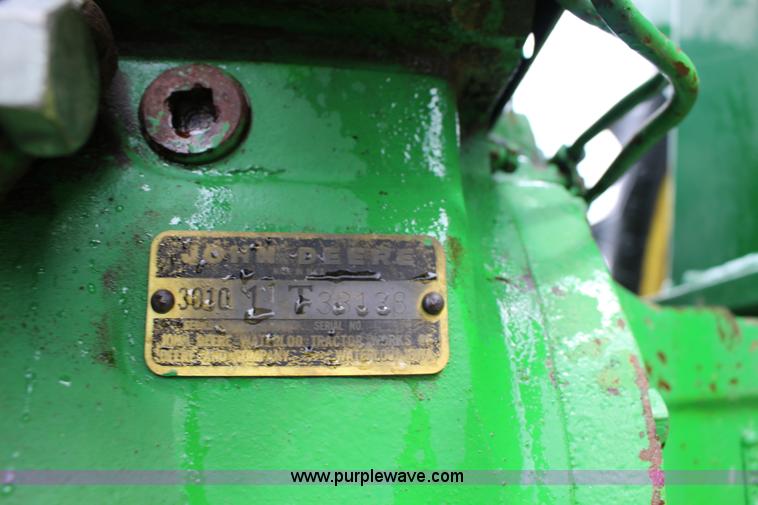image for item F7677 1963 John Deere 3010 tractor