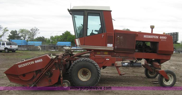 image for item H8652 1981 Hesston 6550 self-propelled windrower