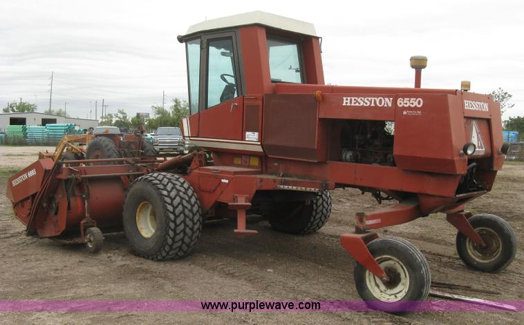 image for item H8652 1981 Hesston 6550 self-propelled windrower