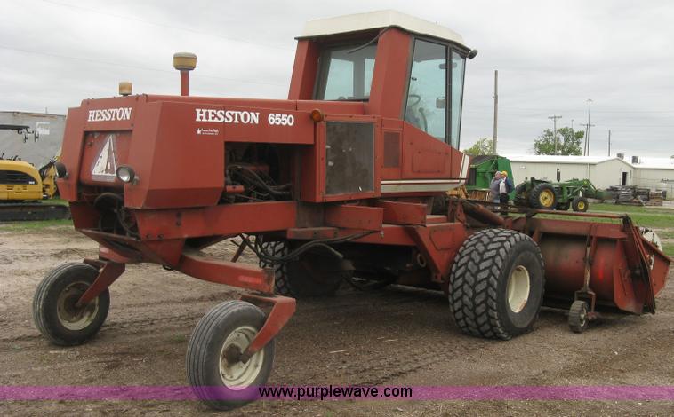 image for item H8652 1981 Hesston 6550 self-propelled windrower