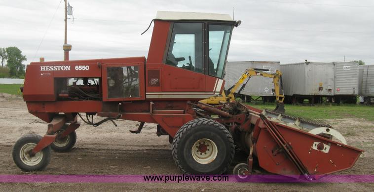 image for item H8652 1981 Hesston 6550 self-propelled windrower