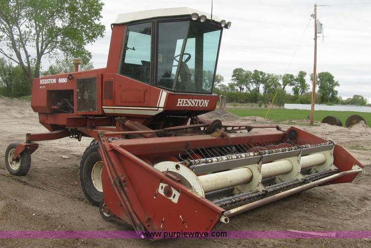 image for item H8652 1981 Hesston 6550 self-propelled windrower
