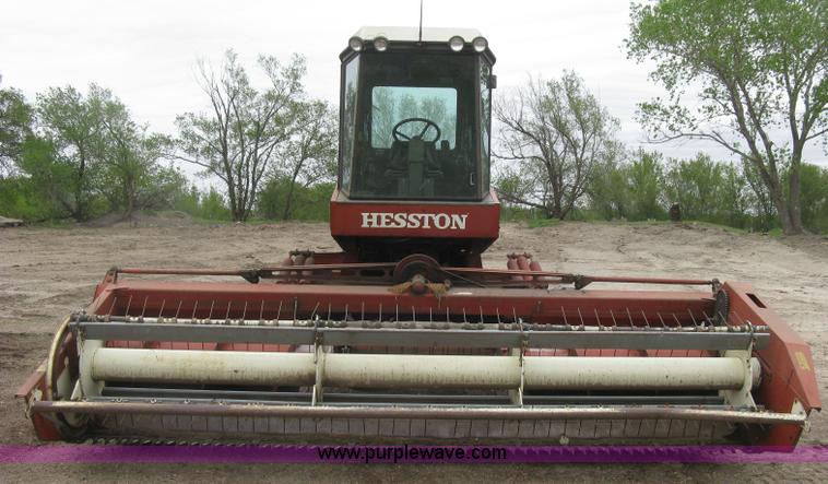 image for item H8652 1981 Hesston 6550 self-propelled windrower
