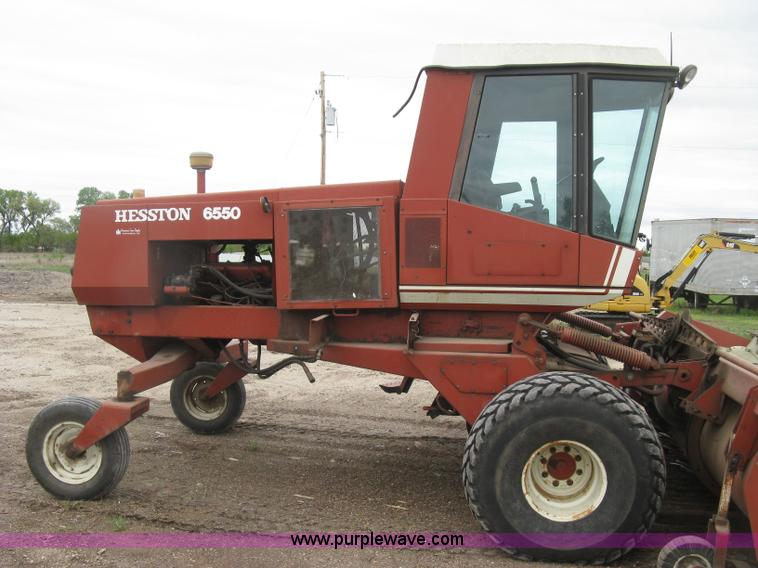 image for item H8652 1981 Hesston 6550 self-propelled windrower