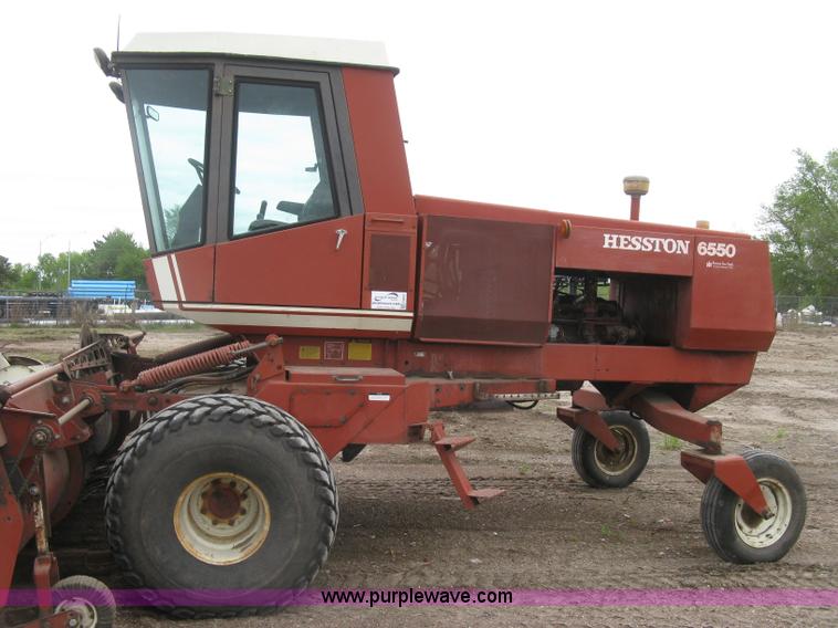 image for item H8652 1981 Hesston 6550 self-propelled windrower