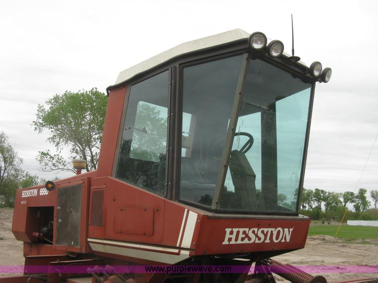 image for item H8652 1981 Hesston 6550 self-propelled windrower