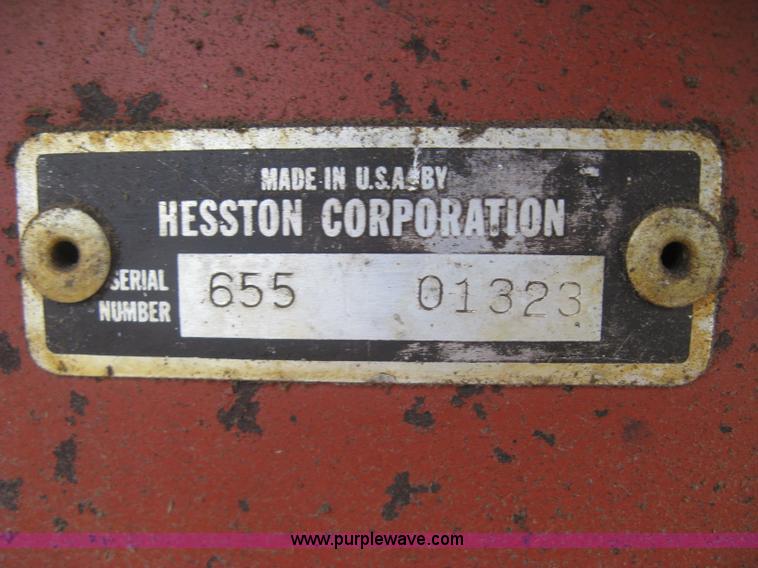 image for item H8652 1981 Hesston 6550 self-propelled windrower