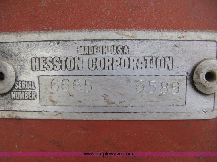 image for item H8652 1981 Hesston 6550 self-propelled windrower