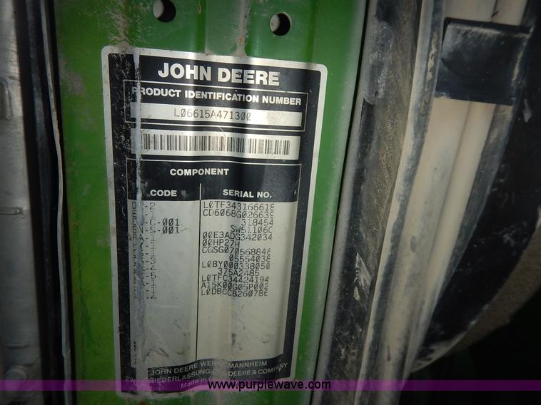 image for item J3970 2005 John Deere 6615 tractor