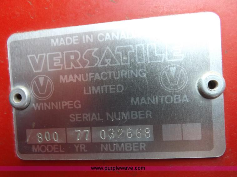 image for item K3821 1977 Versatile 800 Series 2 4WD tractor