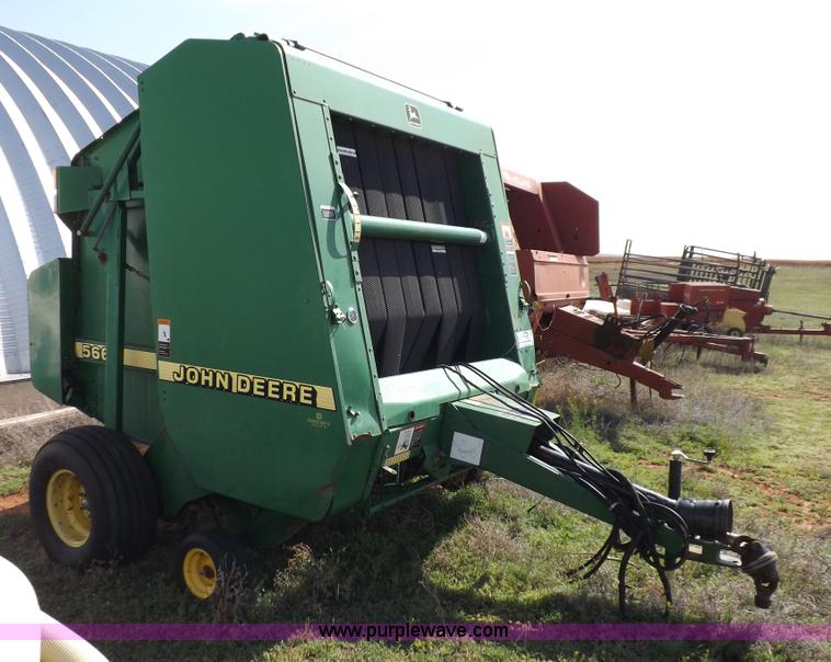 image for item K3866 1999 John Deere 566 round baler