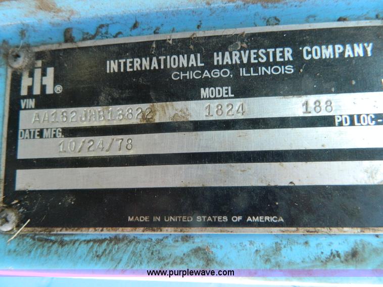 image for item K8025 1979 International feed truck