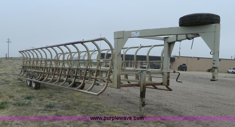 image for item K8028 Pride of Prairie gooseneck bale trailer