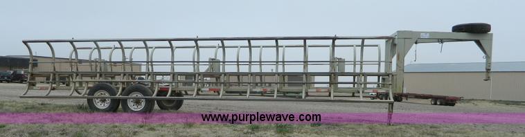 image for item K8028 Pride of Prairie gooseneck bale trailer