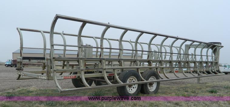 image for item K8028 Pride of Prairie gooseneck bale trailer