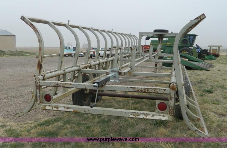 image for item K8028 Pride of Prairie gooseneck bale trailer