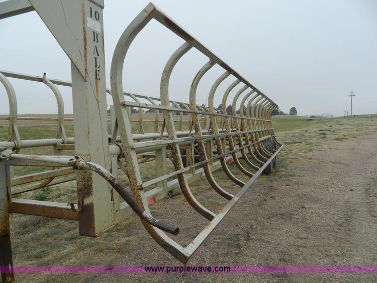 image for item K8028 Pride of Prairie gooseneck bale trailer