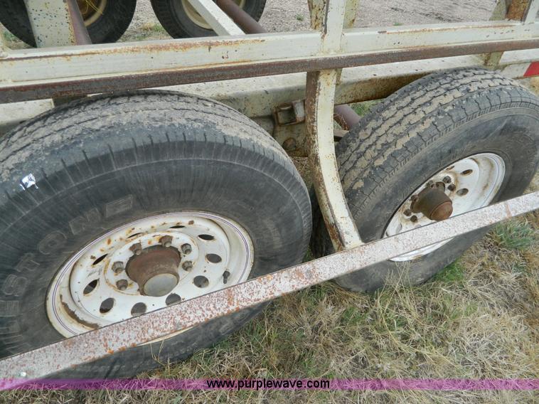 image for item K8028 Pride of Prairie gooseneck bale trailer