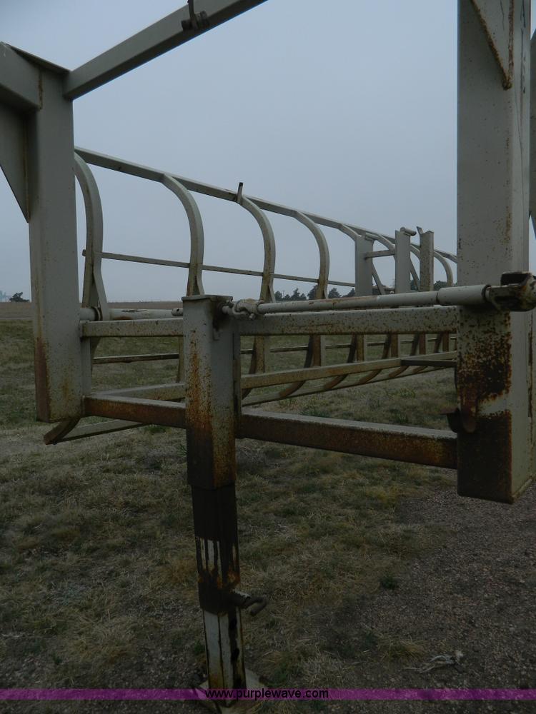 image for item K8028 Pride of Prairie gooseneck bale trailer